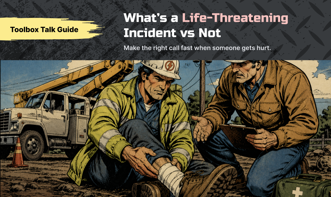 Life threatening vs not toolbox talk