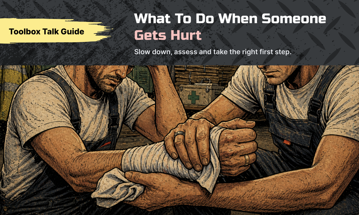 What to do when someone gets hurt toolbox talk
