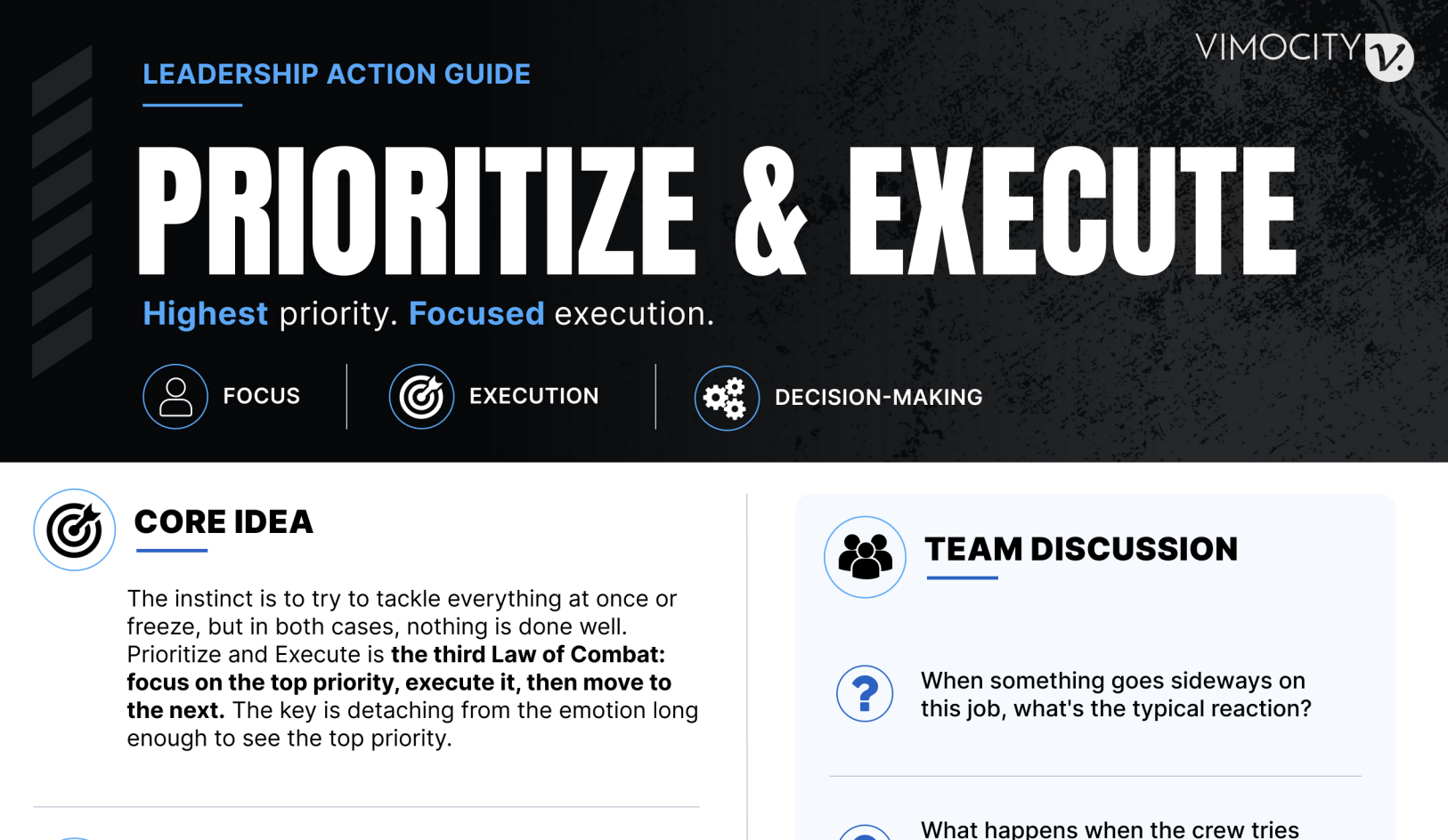 Prioritize & Execute